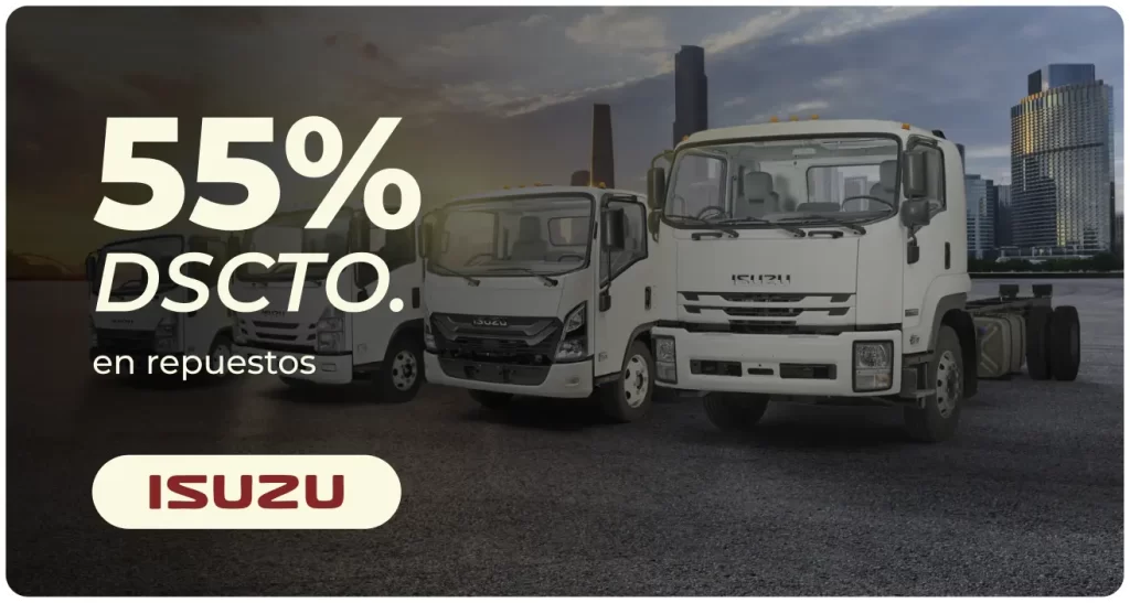 55% Descuento en respuestos – ISUZU